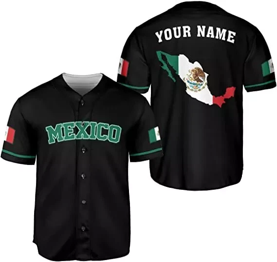 Personalized Mexico Mexican Baseball Shirt, Customized Team Name Mexican Aztec B