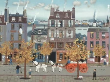 Michel Delacroix Marchand de Farine Limited Lithograph Artwork Print