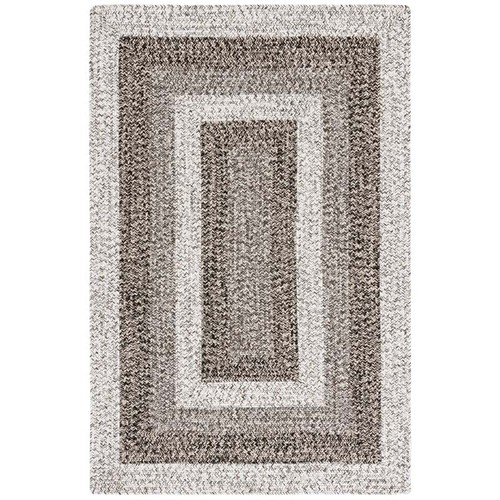 Safavieh Braided 2'-0" x 3'-0" Hand Woven Rug in Ivory / Black - Picture 4 of 7