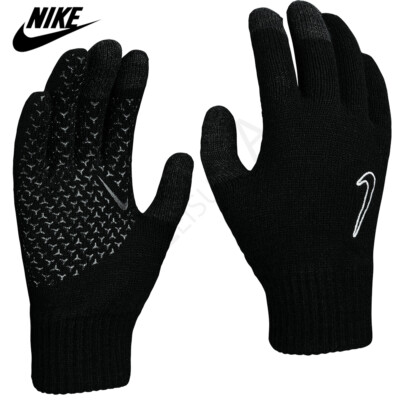mens nike knitted gloves
