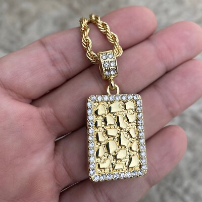 14K Gold Plated Square 