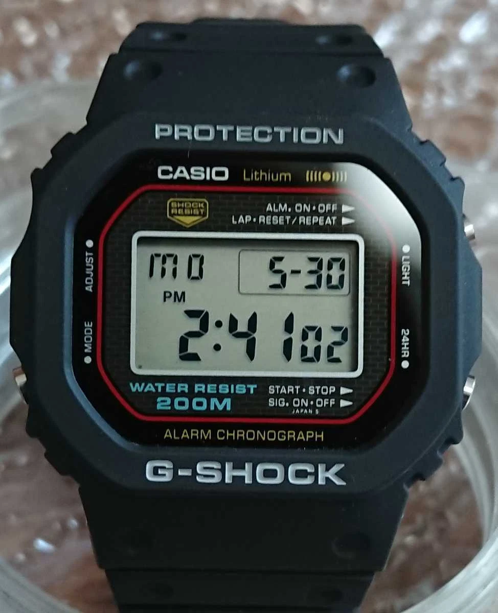G-SHOCK First Model DW-5000C-1 1st Rare Speed Vintage Old in 1983 vintage