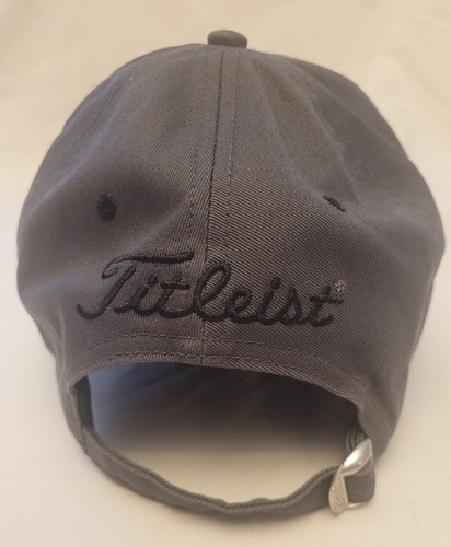 Titleist By New Era Golfing Hat Cap Adjustable Dark Gray W/Black Spellout Unisex - Picture 6 of 24