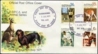 1971 Australia RSPCA & Animals Set Of 4 Stamps First Day Cover, Very Good Cond