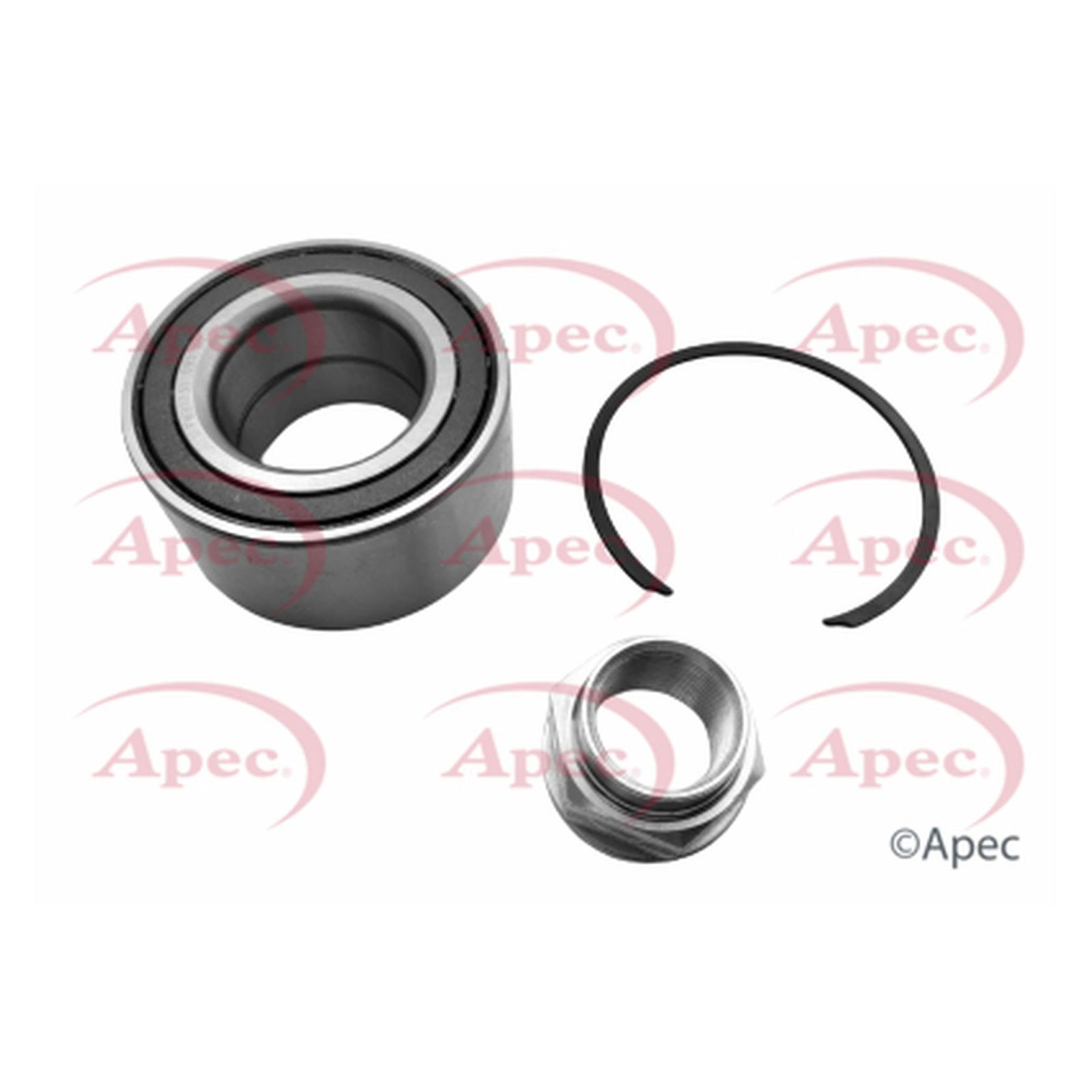 Front / Rear Wheel Bearing Kit For Fiat Panda 169 1.2 4x4 Apec