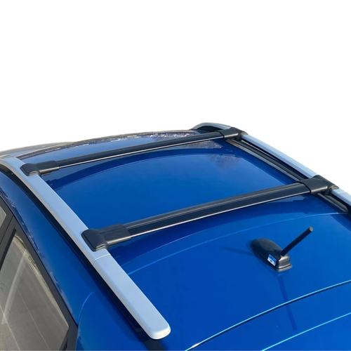 Roof Rack Cross Bars Black Set for BMW 3 Series E91 Touring 2005-2012 - Picture 4 of 15