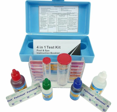 4 in 1 Test Kit Professional Pool & Spa Water Test Kit Chlorine/Bromine PH TA - Picture 4 of 5