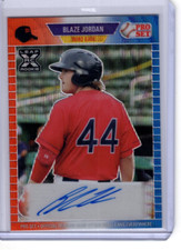 BLAZE JORDAN 2021 LEAF PRO SET METAL BASEBALL XRC ROOKIE AUTO /4
