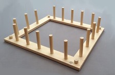 W001 - Warping Board 4 to 6m - PINE - Weaving Loom Yarn Frame Table Top Handmade