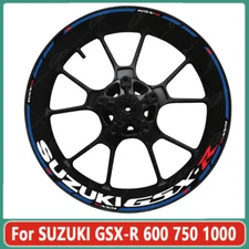 For SUZUKI GSX-R 600 750 1000 17 Inch CNC Hub Stickers Reflective Rim Decal New