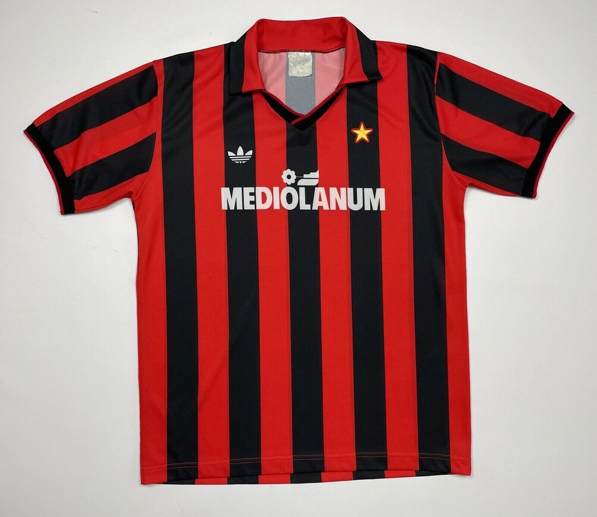 VINTAGE AC MILAN 1990 1991 RARE HOME JERSEY SHIRT SOCCER