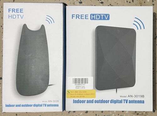 Lot 2 X TV Television HD HDTV Antenna Indoor Outdoor - NEW