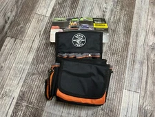 Klein Tools 5242 Tool Pouch, Tradesman Pouch Thong, Reinforced Bottom, 9 Pockets