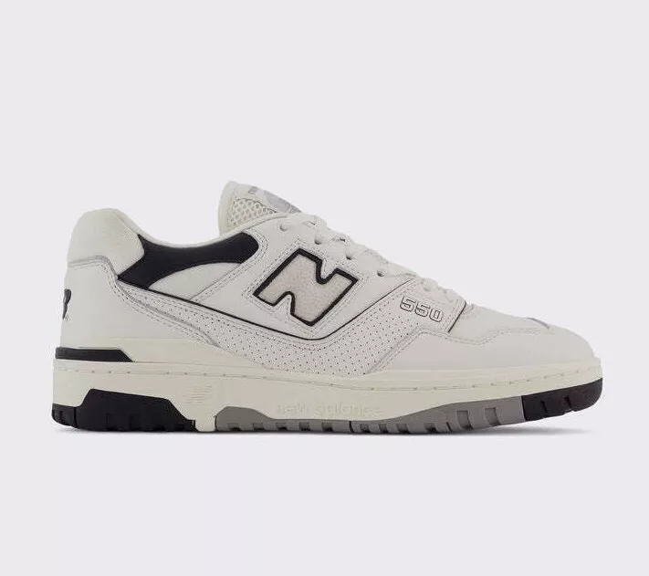 New Balance 550 Cream Black BB550LWT Size 5 - 12 | eBay