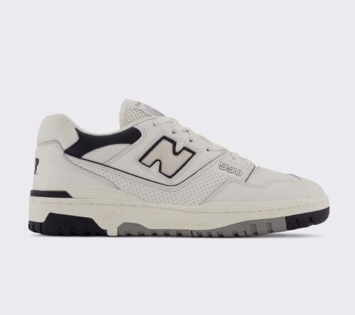 New Balance 550 Cream Black BB550LWT - Picture 1 of 7