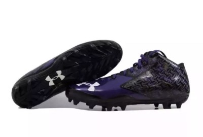 Under Armour Nitro Clutchfit Men Football Cleat 1270439 056 Black Purple Size 15