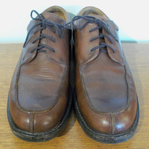 JOHNSTON & MURPHY BRAUN LEDER SPLIT TOE DERBY SCHUHE HERREN 11,5 M - Bild 4 von 11