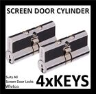 <!--F#f_0-->Whitco Security Screen Door Barrel 2 X Cylinder Lock Keyed Alike With 4 X Keys<!--F/-->