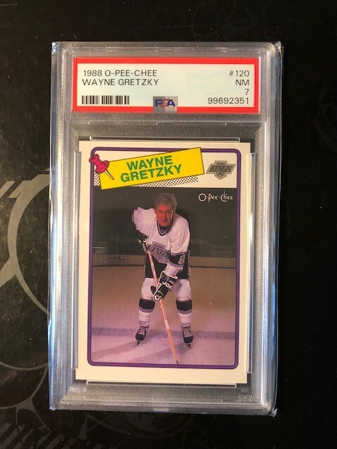1988-89 O-Pee-Chee - #120 Wayne Gretzky HOF PSA 7