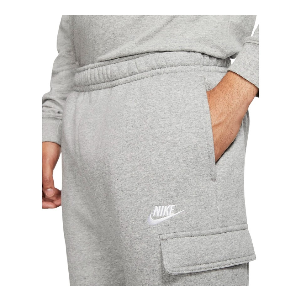 Nike Sportswear Club Fleece Mens Cargo Pants Jogger CD3129063 Gray Sz