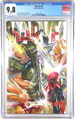 MARVEL #4 (ALEX ROSS X-FORCE VARIANT)(2021) COMIC BOOK ~ CGC 9.8 NM/M