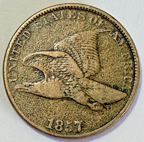 1857-P Flying Eagle Cent — photo from the most recent tracked eBay sale