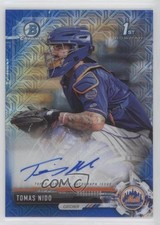 2017 Bowman Chrome Prospect Blue Mojo Refractor 5/150 Tomas Nido Auto 0ja2