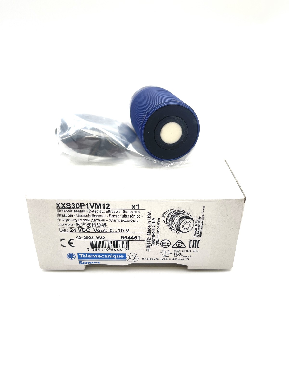 Ultrasonic Sensor XXS30P1VM12 Telemecanique M30 Sn=1M