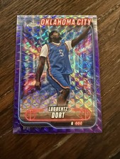 2024-25 Topps Chrome Purple Geometric Refractor SP /129 Luguentz Dort Thunder