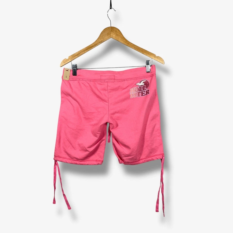 Bermudas Y2K Hollister Rosa Cordón Para Mujer Talla S Informales Cómodas Nuevas con Etiquetas Foto 3 de 4