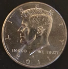 JFK HALF DOLLAR - 2011 P - VERY LOW MINTAGE - NIFC - BU - FREE SHIPPING