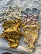 6pc Bundle Carter  s 9m Girl Short/long Sleeves Butterflies, Flowers Designs