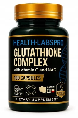HEALTHLABSPRO Liposomales L-Glutathion – Leberunterstützung & Immunsystem & Anti-Aging 100 Kap