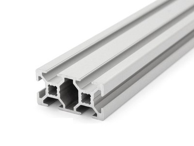 Aluminiumprofil 20x40 L B Typ Nut 6 leicht silber Alu Profil Zuschnitt 2-3m