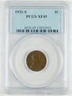 1931-S 1c Lincoln Small Cent Penny PCGS EF XF45 Circulated Coin C4158