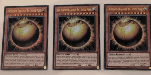 The Winged Dragon of Ra - Sphere Mode RA01-EN007  ultra rare Playset!