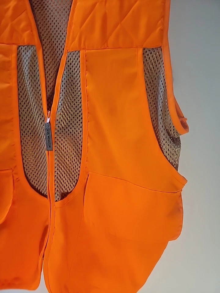 Game Winner Hunters Vest Xl/2x Hunter Orange With Zippered Pouch On Back - Image 4 of 4