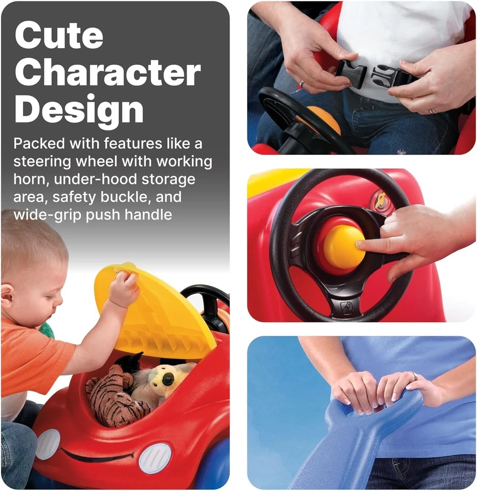 Step2 Push Around Buggy Edición Aniversario Niño Pequeño Juguete de Montar al Aire Libre, NUEVO Rojo Foto 3 de 4
