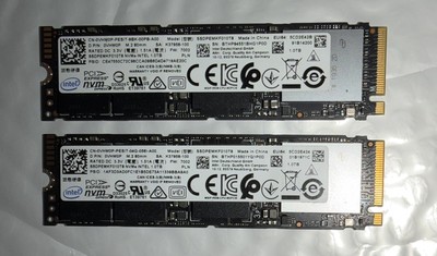 Intel 1TB NVMe M.2 SSD PCIe 3.0 x4 2280 80mm SSDPEMKF010TB 