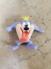 Dizzy Devil Tasmanian PVC VTG 1997 Small Figure Purple Tiny Toons 90s Toy