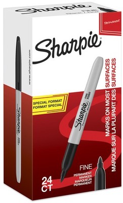 Sharpie Permanent-Marker FINE Value Pack schwarz 24 Stifte
