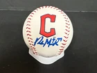 Parker Messick Cleveland Guardians Auto Signed LOGO Baseball JSA COA .