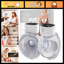 Wearable Hands-Free Breast Pump - Strong Suction, Low Noise, 3 Modes, 9 Levels,