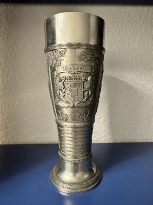 SKS 95% Weissbierbecher Bayernwappen Schloss Neuschwanstein  Marienplatz München