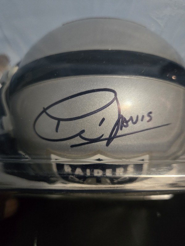 AL DAVIS SIGNED MINI HELMET NO PAPERWORK WILL CANCEL YOUR BID IF YOU ASK ME...