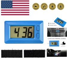 Car Dashboard Digital Clock, Mini Electronic Clock Battery Operated with Clea...