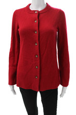 Hatch Womens Cardigan Red Merino Wool Maternity Long Sleeve Size 0