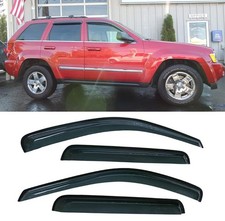 Side Window Wind Deflector, 4pcs Outside Mount Style Tape-On Nice Rain Guards...