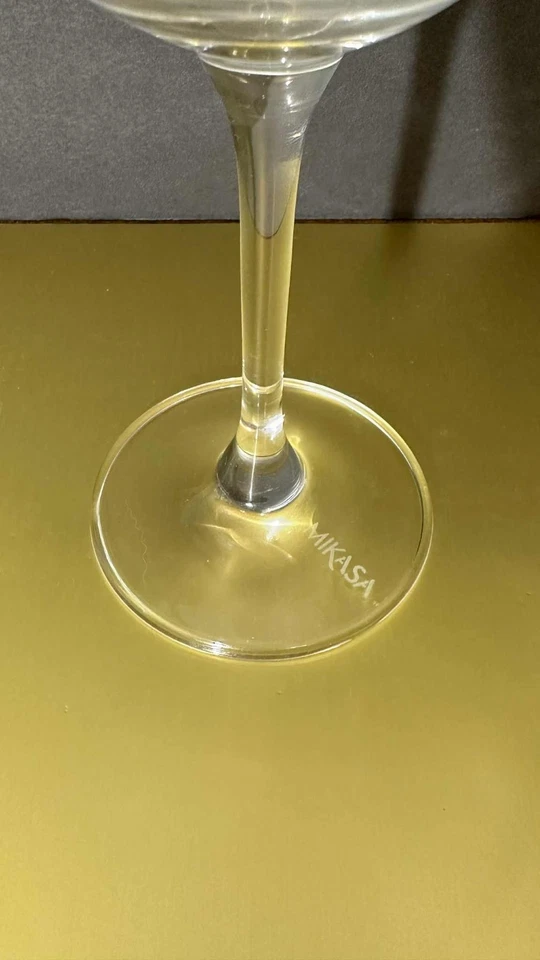 "Juego de 3 copas de vino blanco Mikasa Cheers - diseños grabados - copas de 8,75""" Foto 4 de 4