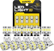 AUXITO Latest 194 LED Bulb 6500K White Super Bright 168 2825 T10 W5W LED Bulb